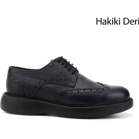 Resim Gönderi R Erkek Lacivert Floter Bağcıklı Hakiki Deri Klasik Ayakkabı Gdma13481005 Lacivert 