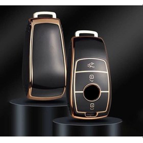 Resim Lüx Mercedes Fbs4 Tip Siyah Slikon Anahtar Kılıf Kumanda Kabı Kılıfı Oto Anahtarlık 