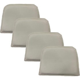 Resim Knsz sırt minderi 4 lü mazlum byz suni deri cırtlı tel sandalyesi sırtı için 