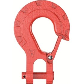 Resim Hightower Evrensel Vinç Kancası, Dövme Çelik Kaplama Kırmızı Vinç Kancası 