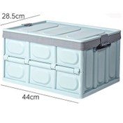 Resim Luckystar1 Araba İç Aksesuarları Katlanabilir Araba Saklama Kutusu 30l Mavi 