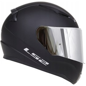 Resim Ls2 Rapid 2 Mat Si̇yah Fullface Motosi̇klet Kaskı Gri̇ Camlı 