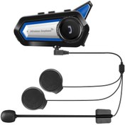 Resim Angel Eye Bt31 Kask için Bluetooth 5.0 Motosiklet Intercom Su Geçirmez Kablosuz Kulaklık 