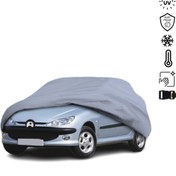 Resim Teksin Peugeot 206 (1998-2009) Araba Brandası Miflonlu Su Geçirmez Araba Brandası Uv Koruyuculu 