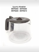 Resim Electrolux Uyumlu EKF5300 - EKF5330 Kahve Makinesi Cam Demlik 
