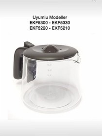 Resim Electrolux Uyumlu EKF5300 - EKF5330 Kahve Makinesi Cam Demlik 