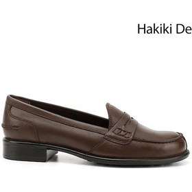 Resim Gönderi R Kahve Antik Hakiki Deri Loafer Ayakkabı Kahve 