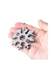 Resim Xuweiwei Siyah 18 Fonksiyonlu Paslanmaz Çelik Kar Tanesi Çok Amaçlı Çakı Siyah 