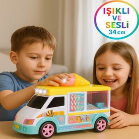 Resim TOYFEST Sesli ve Işıklı Dondurma Arabası - 34 CM 