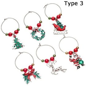 Resim 6 Noel Kupası Süsü Şarap Kadehi Kolye Ucu 3 3 