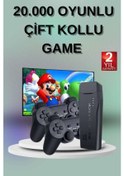 Resim 2 Kollu Kablosuz 2.4g Retro Oyunlar 4k Game Stick 3500 Oyun Atari 