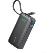 Resim Anker 545 Nano Powerbank (30W, Dahili USB-C Kablosu) 10K Taşınabilir Şarj Cihazı, 1 USB-C, 1 USB-A ile PD 30W Maksimum Çıkış - A1259 