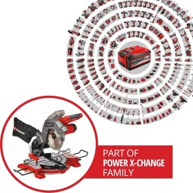 Resim Einhell Akülü Gönye Testere Te-Ms 18/8 Li-Solo Power X-Change (18 V, Ø 216 Karbür Uçlu Bıçak, Eğileb 