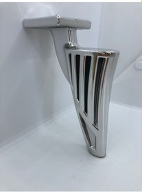 Resim Plastik,16 Cm Metal Görünüm Krom Kaplamalı Mobilya Ayağı 4 Adet 