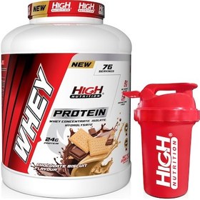 Resim Protein Tozu 2280 Gr Çikolata Bisküvi Aromalı Whey Protein 24 Gram Protein 76 Servis Shaker Hediye 