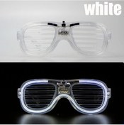 Resim Beyaz Led Işıklı Parti Gözlüğü - Neon 3 Modlu Çok Renkli 