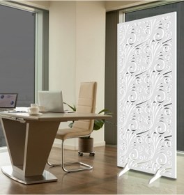 Resim Liar Dekor Liar Ahşap Seperatör (Paravan) - KSP-13 - (18 mm) - (85 cm x 210 cm) - (Beyaz) 