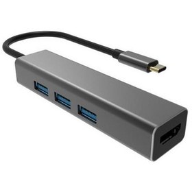 Resim Vcom Dh318 Type-C To Usb 3.0-3 Hdmi Çevirici 