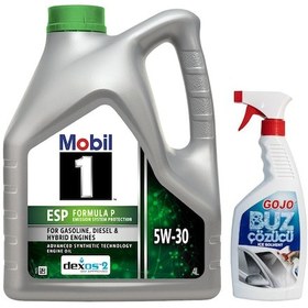 Resim Mobil 1 Esp Formula P 5W-30 Motor Yağı 4 L + Gojo Cam Buz Çözücü 