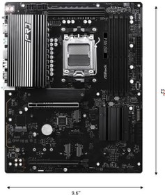 Resim ASRock B850 Pro-A ATX Anakart, AMD AM5 Ryzen 9000 & 8000, DDR5, 4x M.2 SSD, 4k 120Hz, AMD Expo 