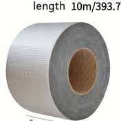 Resim 1 Rulo Ağır Hizmet Tipi Su Geçirmez Alüminyum Folyo Bant - Ekstra Güçlü, Yüksek Isıya Dayanıklı (Isıya Karşı Dirençli), Sızıntı Tamiri için Anında Yapıştırma, Borular, Çatılar, Duvarlar, Havuzlar İçin - İç/Dış Mekan Acil Onarım Bandı - Geniş Yüzey Uyumluluğu (Plastik/Borular) 