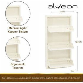 Resim Alv-10003 Alveon Metal Ayakkabılık Beyaz 