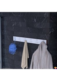 Resim Modilayn Arı Serisi 86,4x9,6 Cm 18 Kancalı Banyo Askısı - 6'lı Set Ekstra Düzen Ve Yer Tasarrufu Beyaz 