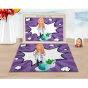 Resim Kişiye Özel Kadin Eczaci Karikatürlü 1000 Parça Profesyonel Puzzle-1 