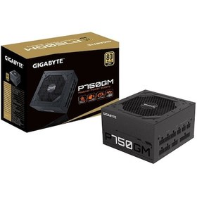 Resim Gigabyte GP-P750GM V2 750W 80+ Gold Modüler Güç Kaynağı 