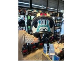 Resim Dnc Motor Aksesuar Wosen Güneş Gözlüklü Çene Açılır Kadın Motosiklet Kaskı Mor Renkli Modern Tasarım 