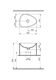 Resim Bocchi Etna Monoblok Lavabo Siyah - 1162-005-0125 Siyah 