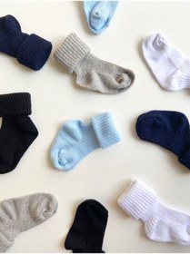 Resim DaisyMoms Fitilli Bebek Dizaltı Çorabı 5’li Set 
