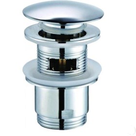 Resim Creavit Otomatik Pop-up Sifon Başlığı Taşmalı Krom Lavabo Tapası Basmalı 