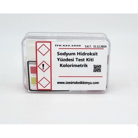 Resim Sodyum Hidroksit Yüzdesi,Test Kiti, 1 d = % 0,45 NaOH 