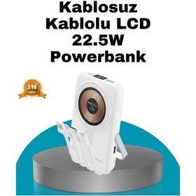 Resim Magsafe Uyumlu Kablosuz Powerbank Hızlı Şarj Özellikli Çok Renkli 