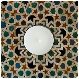 Resim Oscar Stone Decor Doğaltaş Mumluk Ml-044 