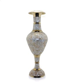 Resim neararsanbizden Pirinç Sedefli Vazo 45 Cm 