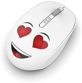 Resim INCA WENNY IWM-245BT DESİNG 3D WİRELESS MOUSE- BEYAZ, Sevimli Emoji Karakterli,2.4 GHz Nano USB,Ergonomik Zarif Kullanım Şekli, Konforlu Dokunuş Hissi,1200 Dpi, 10M Çekim Mesafesi,Uyku Modu 
