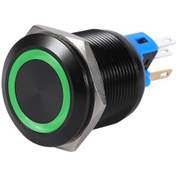 Resim Yongtao 22mm Yeşil Led 12-24v Kilitli Tip 