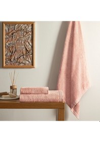 Resim Linens Cozy Bambu 50x85 Cm Yüz Havlusu Rose Rose 