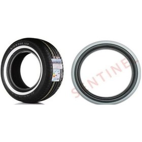 Resim Lastik Yanağı 16 Jant Siyah Beyaz 4Adet 