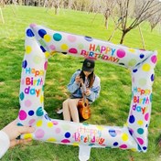 Resim 1 adet Mutlu Yıllar Fotoğraf Kabini Çerçevesi Balon, Tekrar Kullanılabilir Alüminyum Folyo, Tüm Doğum Günleri İçin Uygun, Evrensel Tatil Parti Dekoru, Elektrik Gerektirmez, 14 Yaş ve Üzeri İçin Uygun 