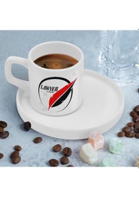 Resim Bk Gift Kişiye Özel Sunum Tabaklı Avukat Tasarımlı Kahve Fincanı-12, Sevgiliye Hediye, Arkadaşa Hediye, Avukata Hediye Kobitmeyen137776 Bk Gift 