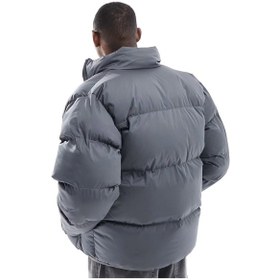 Resim Nike Clup Puffer Synthetic Fill Full Zip Loose Fit Men's Jacket Erkek Bol Kesim Suitici Mont Gri Fb7368-068 