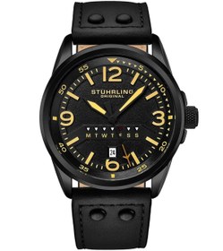 Resim Stührling 447a.05 44mm Isviçre Üretimi Erkek Kol Saati 