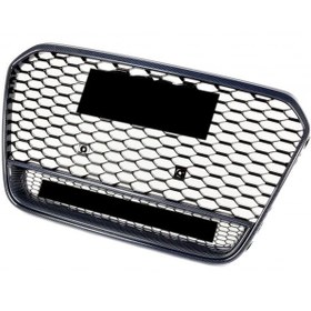 Resim Audi A6 RS6 Panjur Quattro Yazılı Carbon Görünüm 2011-2014 Arası Uyumlu 