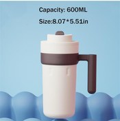 Resim Vagonlife VGN2009 600ml Led Sıcaklık Göstergeli Beyaz Çelik Termos 
