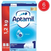 Resim Aptamil 1 Bebek Sütü 1200 G 6 Adet 