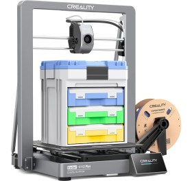 Resim Creality Ender 3 V3 Plus 3D Yazıcı 2024'TE Yeni 600 Mm/sn Tam Metal Gövde Yükseltilmiş Ekstruder Hızlı Değiştirilebilir Nozul Yeni Profesyonel Oyuncular, Eğitim Endüstrisi Vb. Için Büyük Baskı Boyutu 