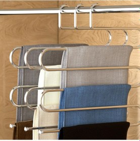 Resim Teknotel Kalın Esneme Yapmaz 3'lü Set Pantolon Askısı Krom Eg202 Krom 